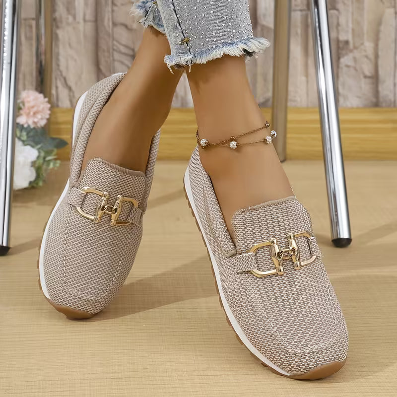Mocassino Sneaker Oro Suola Morbida