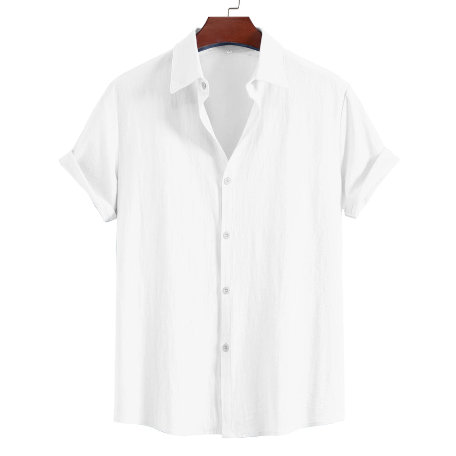 Camicia Uomo Colorata Manica Corta Estiva