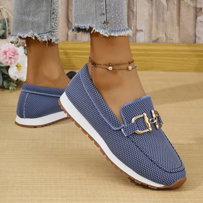 Mocassino Sneaker Oro Suola Morbida